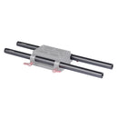 2 PCS WARAXE 2637 Diameter 15mm Length 250mm Aluminum Alloy Rods for 15mm Rod Rail Support System(Black)