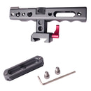 WARAXE 2610 Quick Release Grip Quick Release Top Handle for EVF Mount / Microphone Shock (Grey)