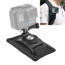 360 Degree Rotating Quick Release Strap Mount Shoulder Backpack Mount for GoPro HERO10 Black / HERO9 Black / HERO8 Black /7 /6 /5 /5 Session /4 Session /4 /3+ /3 /2 /1, and Other Action Cameras(Black)