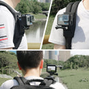 360 Degree Rotating Quick Release Strap Mount Shoulder Backpack Mount for GoPro HERO10 Black / HERO9 Black / HERO8 Black /7 /6 /5 /5 Session /4 Session /4 /3+ /3 /2 /1, and Other Action Cameras(Black)