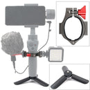 Mini Tripod Mount + Flashlight Extension Bracket for DJI OSMO Mobile 2