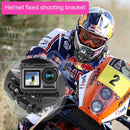 Cycling Helmet Adhesive Multi-Joint Arm Fixed Mount Set with J-Hook Buckle Mount & Screw for DJI Osmo Action, GoPro HERO9 Black / HERO8 Black /7 /6 /5 /5 Session /4 Session /4 /3+ /3 /2 /1, Xiaoyi and Other Action Cameras