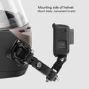 Cycling Helmet Adhesive Multi-Joint Arm Fixed Mount Set with J-Hook Buckle Mount & Screw for DJI Osmo Action, GoPro HERO9 Black / HERO8 Black /7 /6 /5 /5 Session /4 Session /4 /3+ /3 /2 /1, Xiaoyi and Other Action Cameras