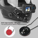 Cycling Helmet Adhesive Multi-Joint Arm Fixed Mount Set with J-Hook Buckle Mount & Screw for DJI Osmo Action, GoPro HERO9 Black / HERO8 Black /7 /6 /5 /5 Session /4 Session /4 /3+ /3 /2 /1, Xiaoyi and Other Action Cameras