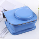 Retro Style Full Body Camera PU Leather Case Bag with Strap for FUJIFILM instax mini 9 / mini 8+ / mini 8(Blue)