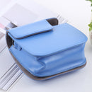 Retro Style Full Body Camera PU Leather Case Bag with Strap for FUJIFILM instax mini 9 / mini 8+ / mini 8(Blue)