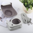 Retro Style Full Body Camera PU Leather Case Bag with Strap for FUJIFILM instax mini 9 / mini 8+ / mini 8(White)