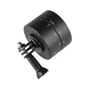 360 Degree Auto Rotation 60 Minutes Time Lapse Stabilizer Tripod Head Adapter for GoPro(Black)