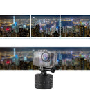 360 Degree Auto Rotation 60 Minutes Time Lapse Stabilizer Tripod Head Adapter for GoPro(Black)