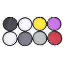 JUNESTAR 11 in 1 Proffesional 52mm Lens Filter(CPL + UV + ND8 + ND4 + ND2 + Star 8 + Red + Yellow + FLD / Purple) & Waterproof Housing Case Adapter Ring & Lens Protective Cap for GoPro HERO4 / 3+ / 3 & Xiaomi Xiaoyi Yi I / II 4K Sport Action Camera