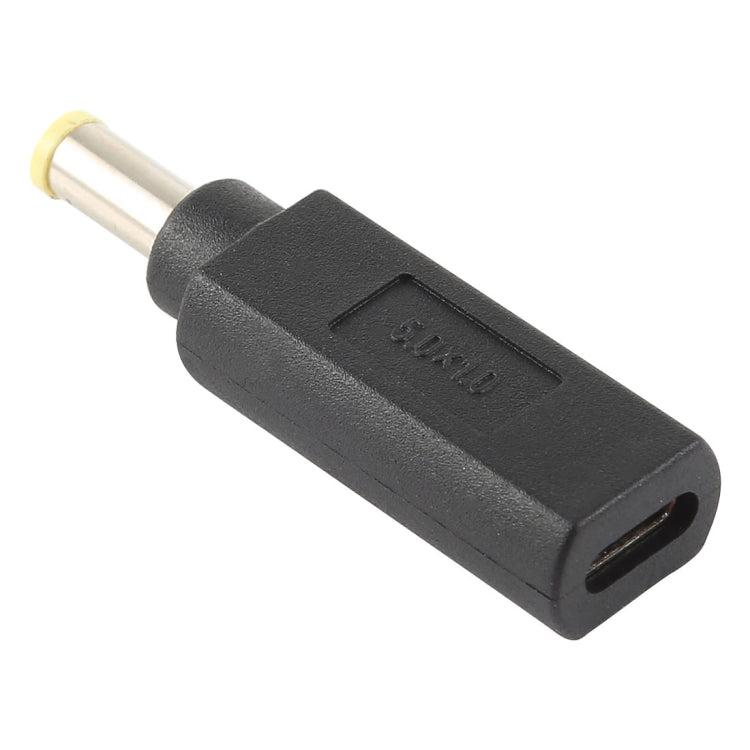 USB-C / Type-C Female to 5.0 x 1.0mm Male Plug Adapter Connector for Samsung Notebook