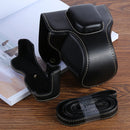 XT100 PU Leather Camera Protective bag for FUJIFILM X-T100 Camera, with Strap(Black)