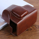 XT100 PU Leather Camera Protective bag for FUJIFILM X-T100 Camera, with Strap(Coffee)