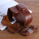 XT100 PU Leather Camera Protective bag for FUJIFILM X-T100 Camera, with Strap(Coffee)