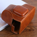 XT100 PU Leather Camera Protective bag for FUJIFILM X-T100 Camera, with Strap(Brown)