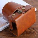 XT100 PU Leather Camera Protective bag for FUJIFILM X-T100 Camera, with Strap(Brown)