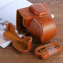 XT100 PU Leather Camera Protective bag for FUJIFILM X-T100 Camera, with Strap(Brown)
