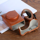 G7XII PU Leather Camera Protective bag for Canon Powershot G7X Mark 2 G7XII Digital camera, with Strap (Brown)