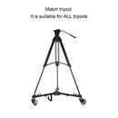 Kingjoy VX-600D Aluminium Alloy Camera Big Foot Wheel Tripod Pulley Base