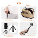GP446 Multifunctional Mini Fixed Tripod for GoPro HERO10 Black / HERO9 Black / HERO8 Black /7 /6 /5 /5 Session /4 Session /4 /3+ /3 /2 /1, DJI Osmo Action, Xiaoyi and Other Action Cameras(Grey)