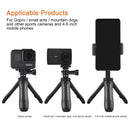 GP446 Multifunctional Mini Fixed Tripod for GoPro HERO10 Black / HERO9 Black / HERO8 Black /7 /6 /5 /5 Session /4 Session /4 /3+ /3 /2 /1, DJI Osmo Action, Xiaoyi and Other Action Cameras(Blue)