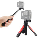 GP446 Multifunctional Mini Fixed Tripod for GoPro HERO10 Black / HERO9 Black / HERO8 Black /7 /6 /5 /5 Session /4 Session /4 /3+ /3 /2 /1, DJI Osmo Action, Xiaoyi and Other Action Cameras(Red)
