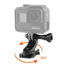 GP451 360-degree Rotating J-type Base for GoPro HERO10 Black / HERO9 Black / HERO8 Black /7 /6 /5 /5 Session /4 Session /4 /3+ /3 /2 /1, DJI Osmo Action, Xiaoyi and Other Action Cameras