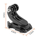 GP451 360-degree Rotating J-type Base for GoPro HERO10 Black / HERO9 Black / HERO8 Black /7 /6 /5 /5 Session /4 Session /4 /3+ /3 /2 /1, DJI Osmo Action, Xiaoyi and Other Action Cameras