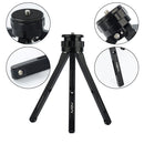 ADAI Adjustable Aluminum Alloy Mini Tripod Stand Tabletop Tripod for DSLR & Digital Cameras(Black)