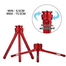 ADAI Adjustable Aluminum Alloy Mini Tripod Stand Tabletop Tripod for DSLR & Digital Cameras(Red)
