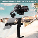 Sunnylife RO-Q9153 Handle Grip Extension Bracket Clamp with Mounting Adapter for DJI RONIN-S Gimbal(Black)