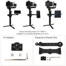 Sunnylife RO-Q9153 Handle Grip Extension Bracket Clamp with Mounting Adapter for DJI RONIN-S Gimbal(Black)