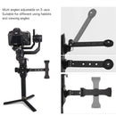 Sunnylife RO-Q9153 Handle Grip Extension Bracket Clamp with Mounting Adapter for DJI RONIN-S Gimbal(Black)