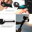 Sunnylife RO-Q9153 Handle Grip Extension Bracket Clamp with Mounting Adapter for DJI RONIN-S Gimbal(Black)