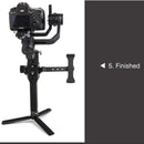 Sunnylife RO-Q9153 Handle Grip Extension Bracket Clamp with Mounting Adapter for DJI RONIN-S Gimbal(Black)