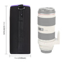 SLR Camera Lens Bag Micro Single Lens Bag Lens Inner Bile Bag Waterproof Protective Case Plus Velvet Thickening, Diameter: 10cm, Height: 25cm(Purple)