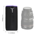 SLR Camera Lens Bag Micro Single Lens Bag Lens Inner Bile Bag Waterproof Protective Case Plus Velvet Thickening, Diameter: 10cm, Height: 18cm(Purple)