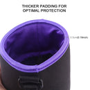 SLR Camera Lens Bag Micro Single Lens Bag Lens Inner Bile Bag Waterproof Protective Case Plus Velvet Thickening, Diameter: 10cm, Height: 14cm(Purple)