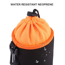 SLR Camera Lens Bag Micro Single Lens Bag Lens Inner Bile Bag Waterproof Protective Case Plus Velvet Thickening, Diameter: 8.5cm, Height: 10cm(Orange)