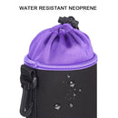 SLR Camera Lens Bag Micro Single Lens Bag Lens Inner Bile Bag Waterproof Protective Case Plus Velvet Thickening, Diameter: 8.5cm, height: 10cm(Purple)