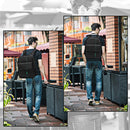 INDEPMAN DL-B013 Portable Waterproof Scratch-proof Outdoor Sports Backpack Camera Bag Phone Tablet Bag for GoPro, SJCAM, Nikon, Canon, Xiaomi Xiaoyi YI, iPad, Apple, Samsung, Huawei, Size: 26.5 * 12.5 * 33 cm(Red)