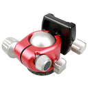 FITTEST X4 Low Center of Gravity High Locking Force Panoramic Ball Head with Quick Release Plate for DSLR & Digital Cameras, Load Max 10kg(Red)