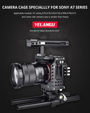 YELANGU CA7 YLG0908A Handle Video Camera Cage Stabilizer for Sony A7K & A7X & A73 & A7S & A7R & A7RII & A7SII (Black)