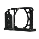 ADAI Camera Video Aluminum Alloy Cage Stabilizer for Sony A6300 / A6500 / A6400 / A6000 / A5000(Black)