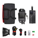 Aputure LS C120D II High Color Restoration CRI 96 Light Storm Natural White Light 5500K COB LED Studio Video Light with 2.4GHz Wireless Remote & Control Box (Black)