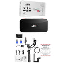 AFI D3 3-Axis Stabilized Handheld Gimbal Stabilizer for GoPro, DSLR Cameras, Smartphones, Built-in Foldable Tripod, Follow Focus Function(Black)