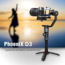 AFI D3 3-Axis Stabilized Handheld Gimbal Stabilizer for GoPro, DSLR Cameras, Smartphones, Built-in Foldable Tripod, Follow Focus Function(Black)
