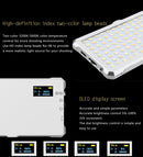 F12 Pocket 112 LEDs 1080LUX Professional Vlogging Photography Video & Photo Studio Light with OLED Display for Canon / Nikon DSLR Cameras(White)