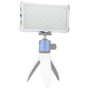 F12 Pocket 112 LEDs 1080LUX Professional Vlogging Photography Video & Photo Studio Light with OLED Display for Canon / Nikon DSLR Cameras(White)