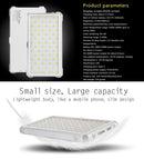 F12 Pocket 112 LEDs 1080LUX Professional Vlogging Photography Video & Photo Studio Light with OLED Display for Canon / Nikon DSLR Cameras(White)